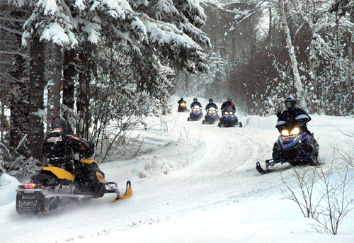 Curtis Michigan Snowmobiling